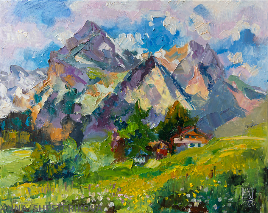 Mountain Landscape in Schwendi