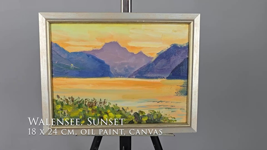 Walensee. Sunset